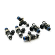 Load image into Gallery viewer, DeatschWerks Bosch EV14 Universal 48mm/14mm 220lb/hr Injectors (Set of 6) - Back View