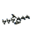 Load image into Gallery viewer, DeatschWerks Bosch EV14 Universal 48mm/14mm 220lb/hr Injectors (Set of 8) - Back View
