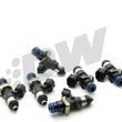 Load image into Gallery viewer, DeatschWerks Bosch EV14 Universal 48mm/14mm 220lb/hr Injectors (Set of 8) - Installation View