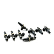 Load image into Gallery viewer, DeatschWerks Bosch EV14 Universal 60mm/11mm 220lb/hr Injectors (Set of 8) - Back View