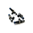 Load image into Gallery viewer, DeatschWerks Bosch EV14 Universal 60mm/14mm 220lb/hr Injectors (Set of 4) - Back View