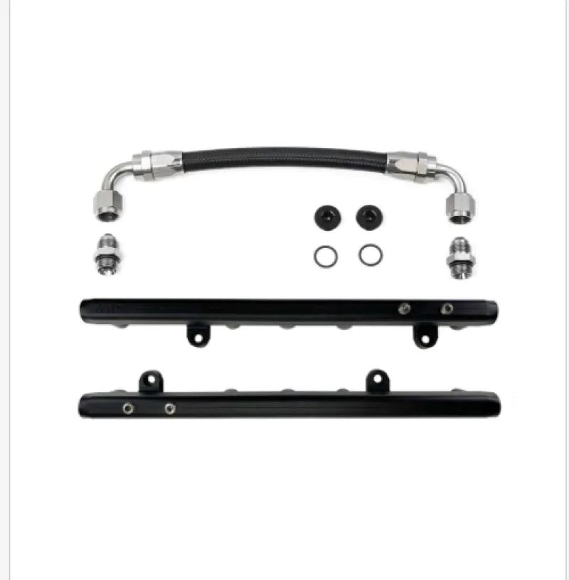 DeatschWerks Chevrolet LS2/LS3 Fuel Rails with Crossover - Side View