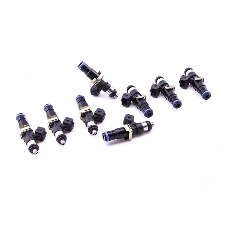 DeatschWerks Chevy LS1/LS6 / 85-04 Ford Mustang GT Bosch EV14 1500cc Injectors (Set of 8) - Back View