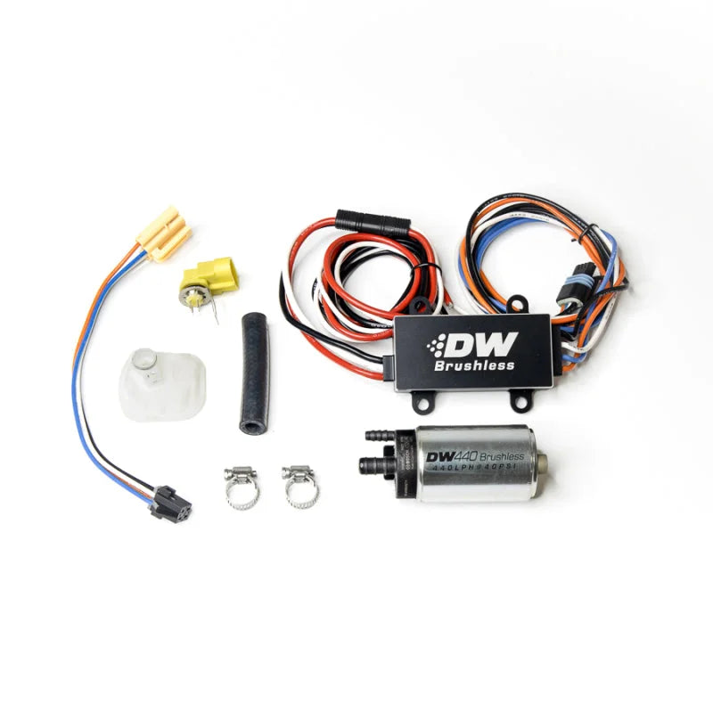 DeatschWerks DW440 440lph Brushless Fuel Pump Single/Dual Controller & Install 05-10 Ford Mustang GT - Main Product View
