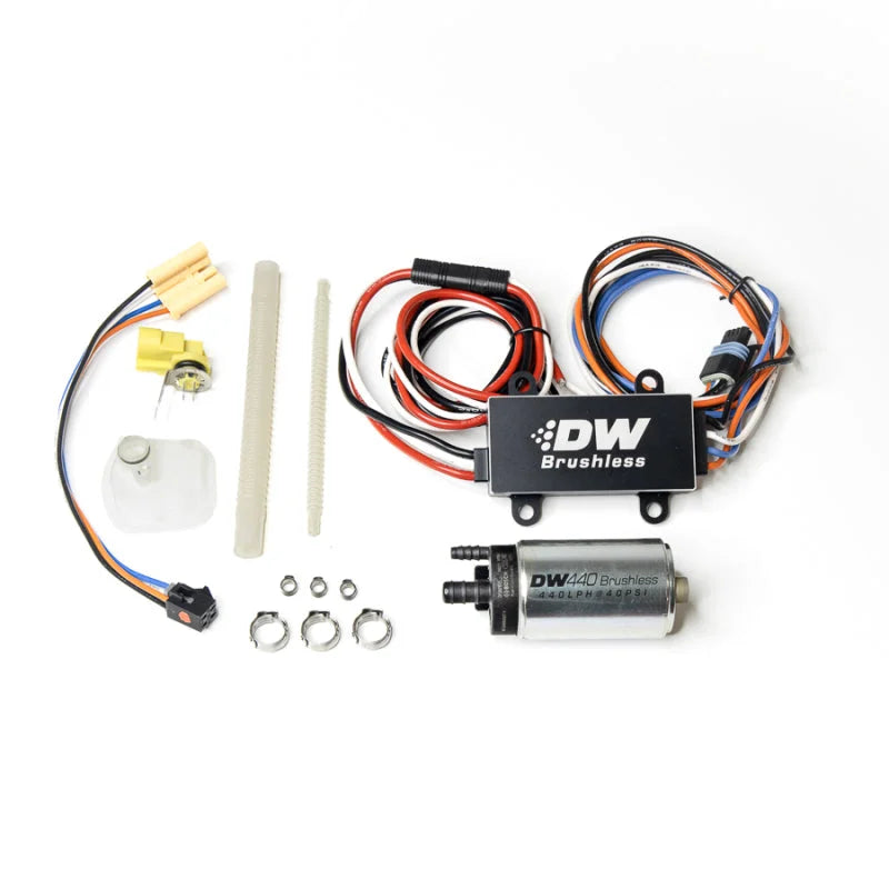 DeatschWerks DW440 440lph Brushless Fuel Pump Single/Dual Controller & Install 11-14 Ford Mustang GT - Main Product View