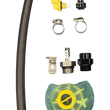 Load image into Gallery viewer, DeatschWerks DW650iL Series 650LPH In-Line External Fuel Pump Universal Install Kit - Side View
