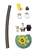 Load image into Gallery viewer, DeatschWerks DW650iL Series 650LPH In-Line External Fuel Pump Universal Install Kit - Side View
