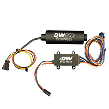 Load image into Gallery viewer, DeatschWerks DW650iL Series 650LPH In-Line External Fuel Pump w/ PWM Controller - Main Product View