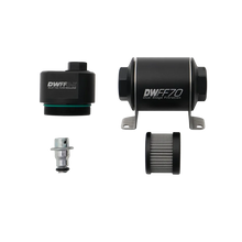 Load image into Gallery viewer, DeatschWerks DWFFR-X 70mm Billet Fuel Filter Regulator - 10 Micron