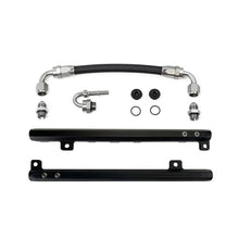 Load image into Gallery viewer, DeatschWerks Ford 4.6 3-Valve Fuel Rails with Crossover - Side View