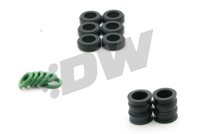 DeatschWerks Mitsubishi 90-01 3000GT 3.0TT 800cc Low Impedance Top Feed Injectors (Matched Set of 6) - Back View