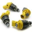 Load image into Gallery viewer, DeatschWerks Nissan G20 / SR20 / 240sx 950cc Side Feed Injectors - Side View