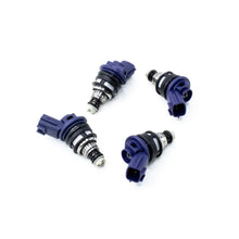 Load image into Gallery viewer, DeatschWerks Nissan G20 / SR20 / 240sx SR/KA 550cc Side Feed Injectors - Side View