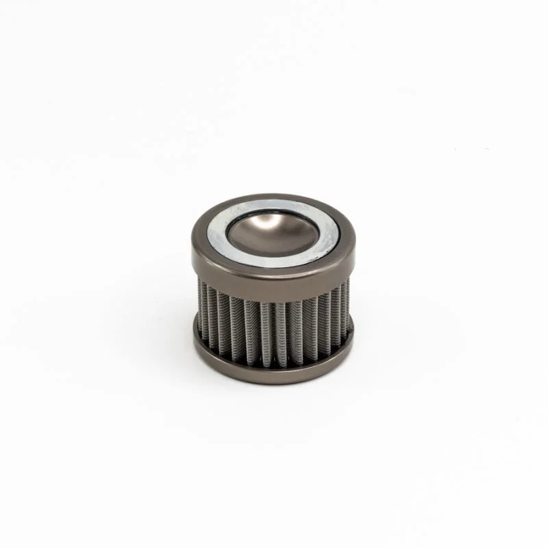 DeatschWerks Stainless Steel 100 Micron Universal Filter Element (fits 70mm Housing) - Side View