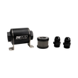 Load image into Gallery viewer, DeatschWerks Stainless Steel 10AN 10 Micron Universal Inline Fuel Filter Housing Kit (70mm) - Main Product View