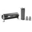 Load image into Gallery viewer, DeatschWerks Stainless Steel 8AN 100 Micron Universal Inline Fuel Filter Housing Kit (160mm) - Side View