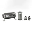Load image into Gallery viewer, DeatschWerks Stainless Steel 8AN 5 Micron Universal Inline Fuel Filter Housing Kit (110mm)