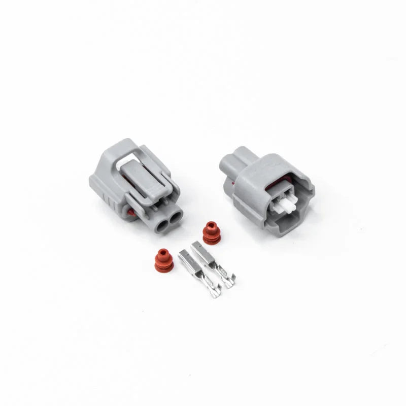 DeatschWerks Sumitomo Electrical Connector Housing & Pins for Re-Pining - Case of 50 - Back View