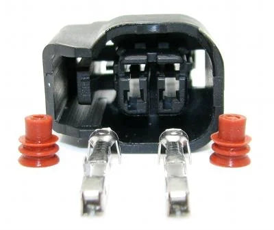 DeatschWerks USCAR Electrical Connector Housing & Pins for Re-Pining - Case of 50 - Back View