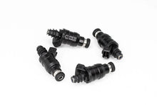 Load image into Gallery viewer, DeatschWerks Universal 1000cc Low Impedance 11mm Upper Injector - Set of 4 - Installation View