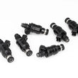 Load image into Gallery viewer, DeatschWerks Universal 1000cc Low Impedance 11mm Upper Injector - Set of 6 - Installation View