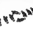Load image into Gallery viewer, DeatschWerks Universal 1000cc Low Impedance 11mm Upper Injector - Set of 8 - Side View