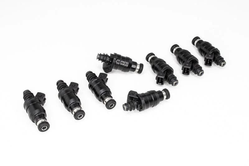 DeatschWerks Universal 1000cc Low Impedance 11mm Upper Injector - Set of 8 - Side View