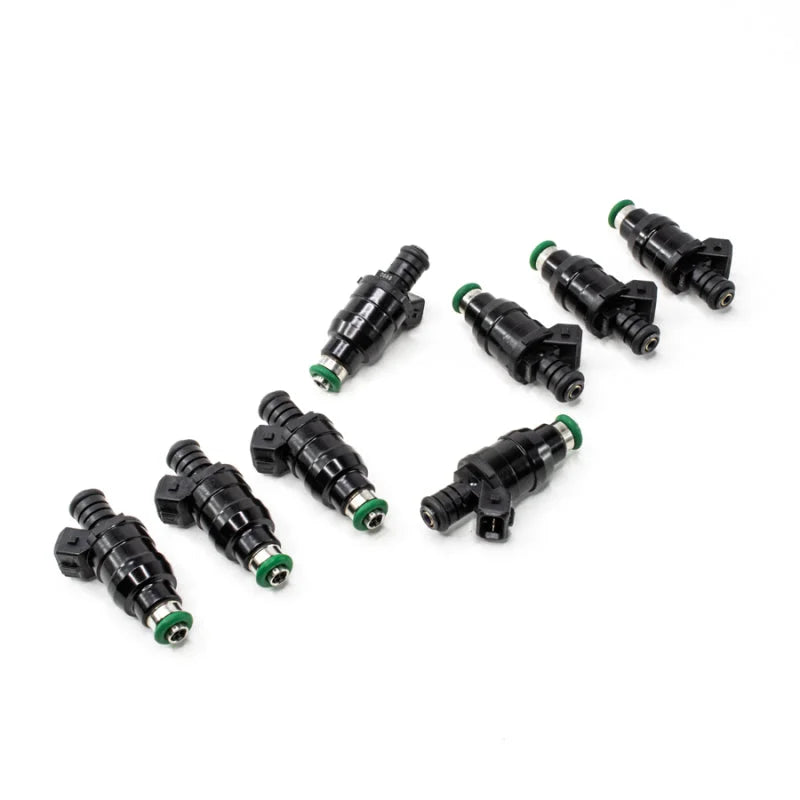 DeatschWerks Universal 1000cc Low Impedance 14mm Upper Injector - Set of 8 - Side View
