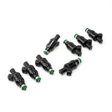 Load image into Gallery viewer, DeatschWerks Universal 1000cc Low Impedance 14mm Upper Injector - Set of 8 - Side View