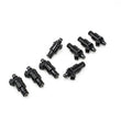 Load image into Gallery viewer, DeatschWerks Universal 1200cc Low Impedance 11mm Upper Injector - Set of 8 - Side View