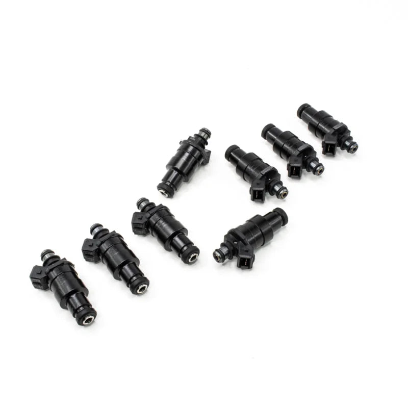 DeatschWerks Universal 1200cc Low Impedance 11mm Upper Injector - Set of 8 - Side View