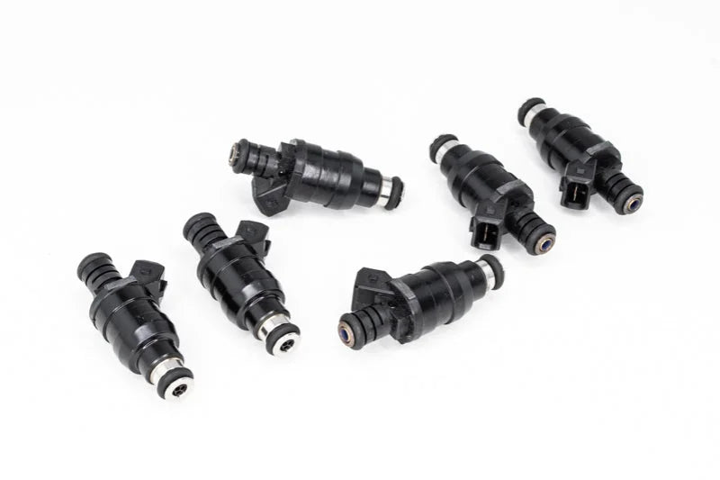 DeatschWerks Universal 1200cc Low Impedance 14mm Upper Injector - Set of 6 - Side View