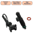 Load image into Gallery viewer, DeatschWerks Universal 1250cc Single Fuel Injector / 48mm Length / 14mm O-Ring Seals