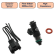 Load image into Gallery viewer, DeatschWerks Universal 2200cc Single Fuel Injector / 34mm Length / 14mm O-Ring Seals