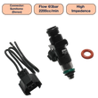 Load image into Gallery viewer, DeatschWerks Universal 2200cc Single Fuel Injector / 48mm Length / 14mm O-Ring Seals