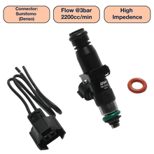 Load image into Gallery viewer, DeatschWerks Universal 2200cc Single Fuel Injector / 60mm Length / 14mm O-Ring Seals