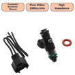 Load image into Gallery viewer, DeatschWerks Universal 2400cc Single Fuel Injector / 34mm Length / 14mm O-Ring Seals