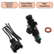 Load image into Gallery viewer, DeatschWerks Universal 2400cc Single Fuel Injector / 48mm Length / 14mm O-Ring Seals