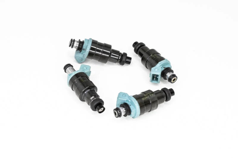 DeatschWerks Universal 450cc Low Impedance 11mm Upper Injector - Set of 4 - Side View