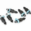 Load image into Gallery viewer, DeatschWerks Universal 450cc Low Impedance 11mm Upper Injector - Set of 6 - Main Product View