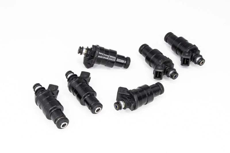 DeatschWerks Universal 550cc Low Impedance 11mm Upper Injector - Set of 6 - Installation View