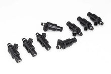 Load image into Gallery viewer, DeatschWerks Universal 550cc Low Impedance 11mm Upper Injector - Set of 8 - Main Product View