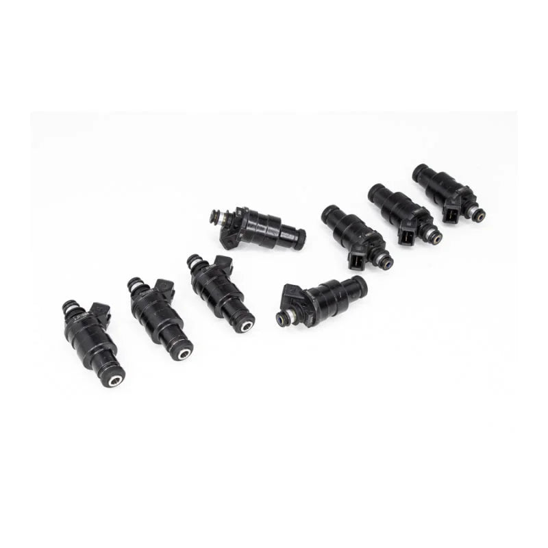 DeatschWerks Universal 550cc Low Impedance 11mm Upper Injector - Set of 8 - Side View