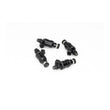 Load image into Gallery viewer, DeatschWerks Universal 800cc Low Impedance 11mm Upper Injector - Set of 4 - Back View