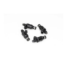Load image into Gallery viewer, DeatschWerks Universal 800cc Low Impedance 11mm Upper Injector - Set of 4 - Back View