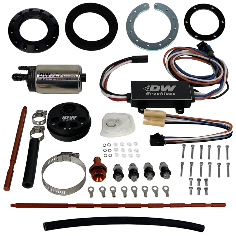 DeatschWerks Universal In-Tank Pump Mount w/ DW440 Brushless 415lph Fuel Pump & Controller - Main Product View