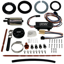 Load image into Gallery viewer, DeatschWerks Universal In-Tank Pump Mount w/ DW440 Brushless 415lph Fuel Pump &amp; Controller - Main Product View