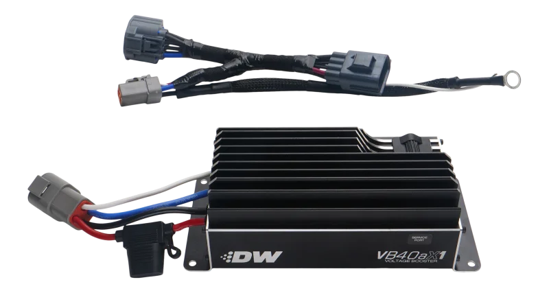 DeatschWerks VB40AX1 Voltage Booster with Plug-N-Play Harness for 10-25 Ford Mustang
