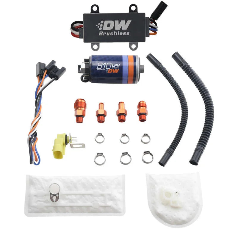 Deatschwerks DW810 Brushless 810lph In-Tank Brushless Fuel Pump w/ 9-1002 + Dual Speed Controller - Main Product View