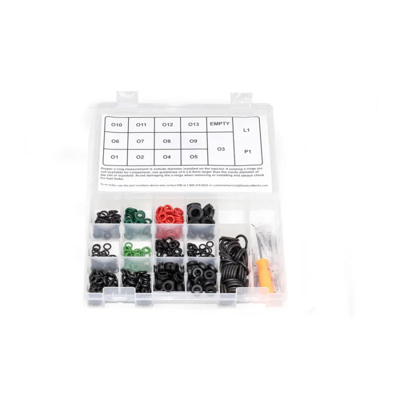 Deatschwerks Master Shop Injector O-Ring Kit (500 Pieces) - Detail View